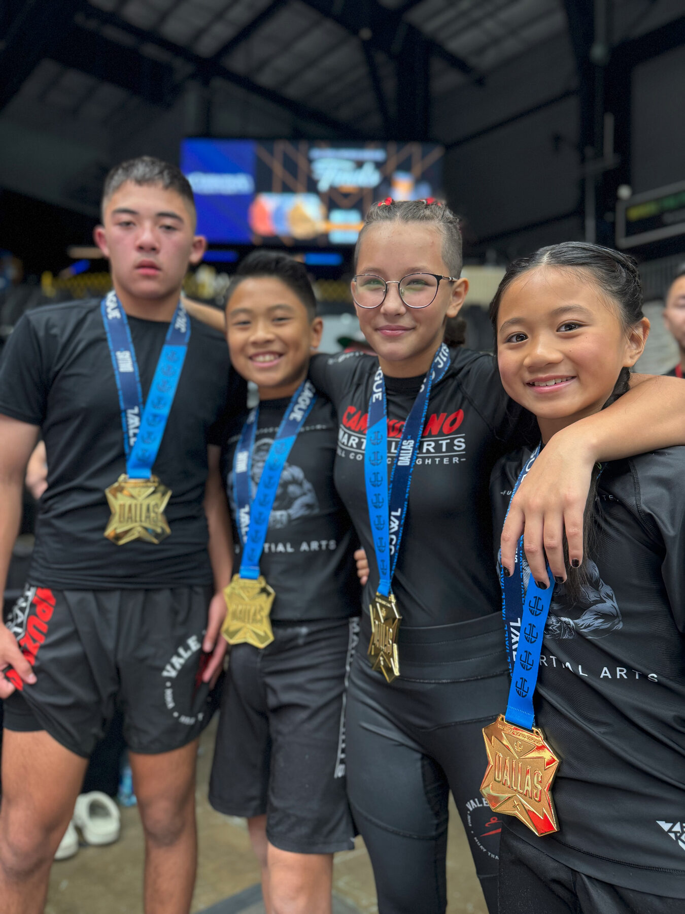 Campuzano Martial Arts youth competitors